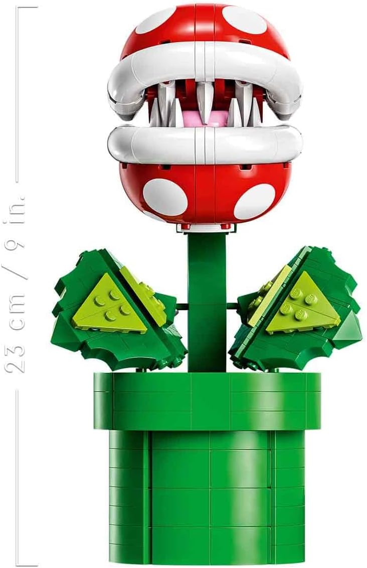 LEGO Super Mario Piranha Plant, Build and Display Super Mario Brothers Collectible for Adults and Teens, Authentically Detailed Posable Figure, Birthday Gift for Gamers and Fans, 71426