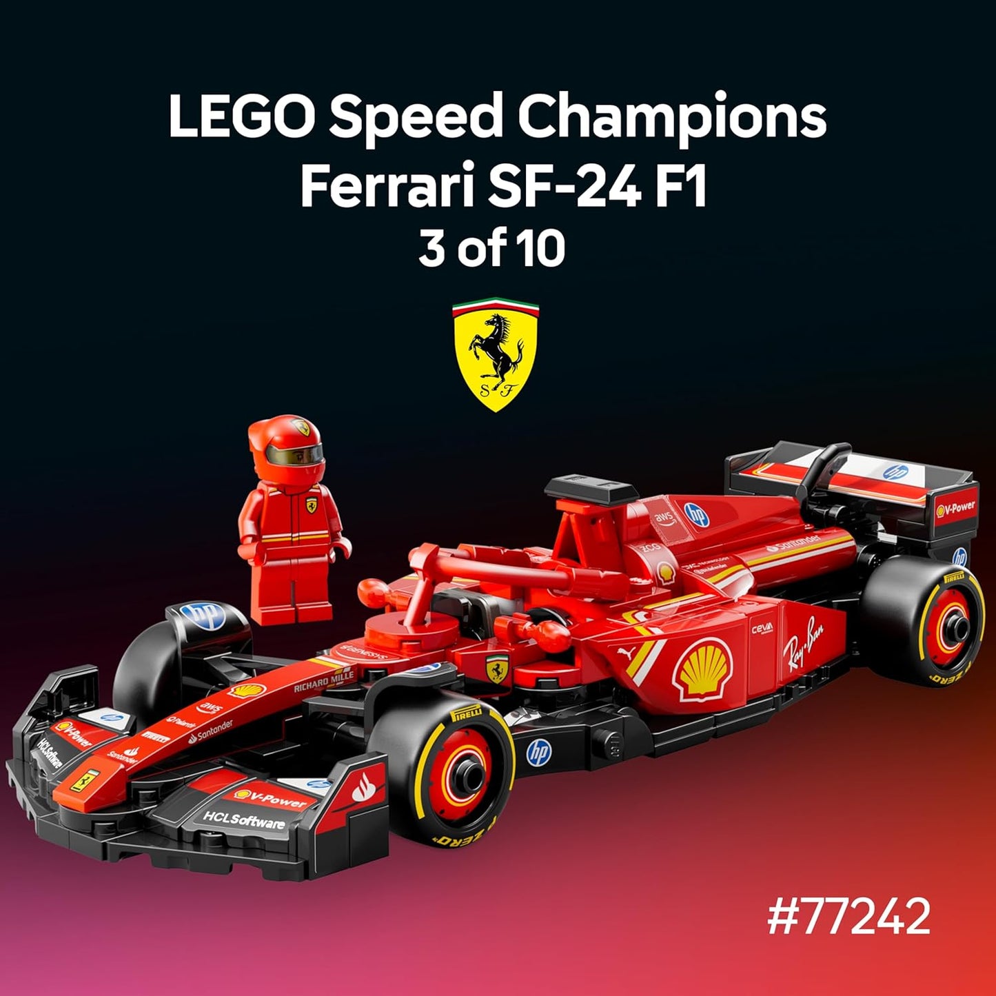 LEGO Speed Champions Ultimate Formula 1 Collector's Pack - Contains 10 Sets in 1 - Includes Exclusive Poster - Collectible F1 Model Car Kit - Exciting Gift for Adults and Racing Enthusiasts - 66802
