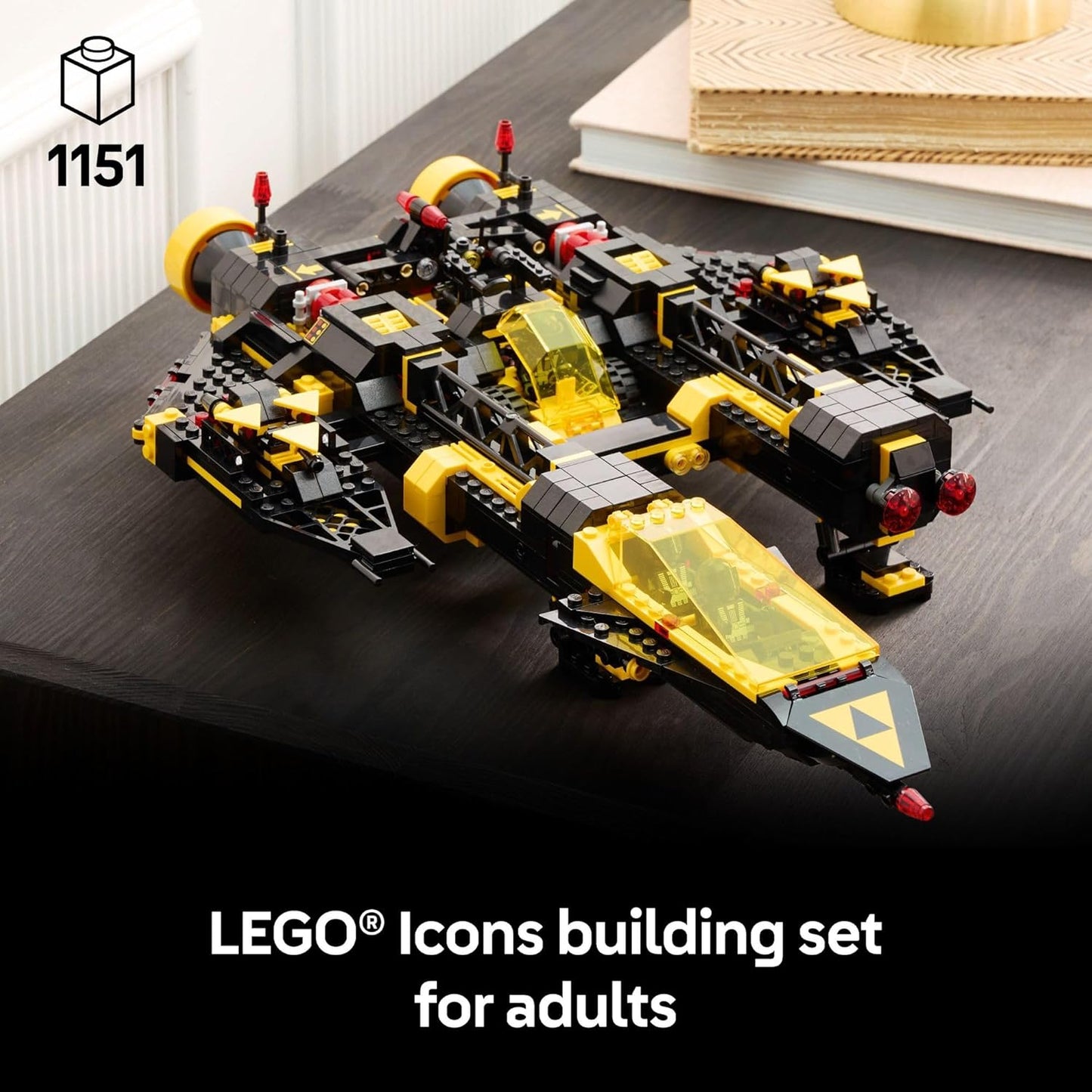 LEGO Icons Blacktron Renegade - DIY Kit for Adults 18+ - Building Blocks for Men and Women - Collectible Set for Adult Fans - Creative Gift Idea for Birthdays - 10355