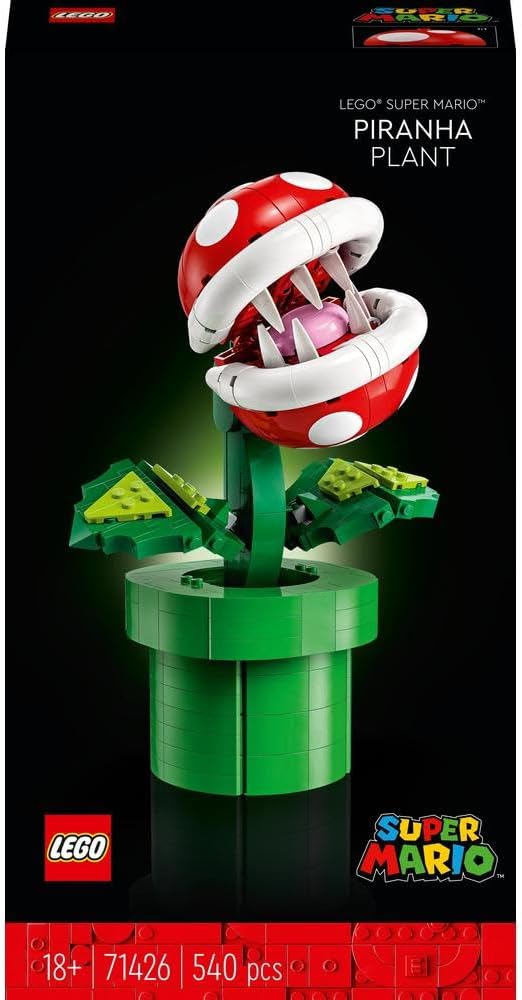 LEGO Super Mario Piranha Plant, Build and Display Super Mario Brothers Collectible for Adults and Teens, Authentically Detailed Posable Figure, Birthday Gift for Gamers and Fans, 71426