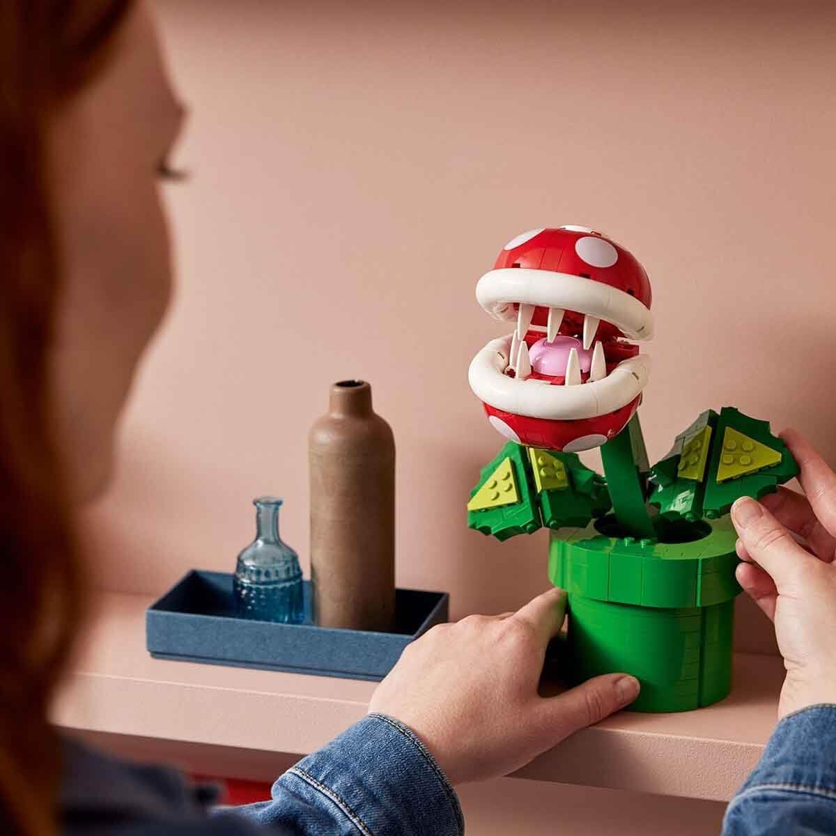 LEGO Super Mario Piranha Plant, Build and Display Super Mario Brothers Collectible for Adults and Teens, Authentically Detailed Posable Figure, Birthday Gift for Gamers and Fans, 71426