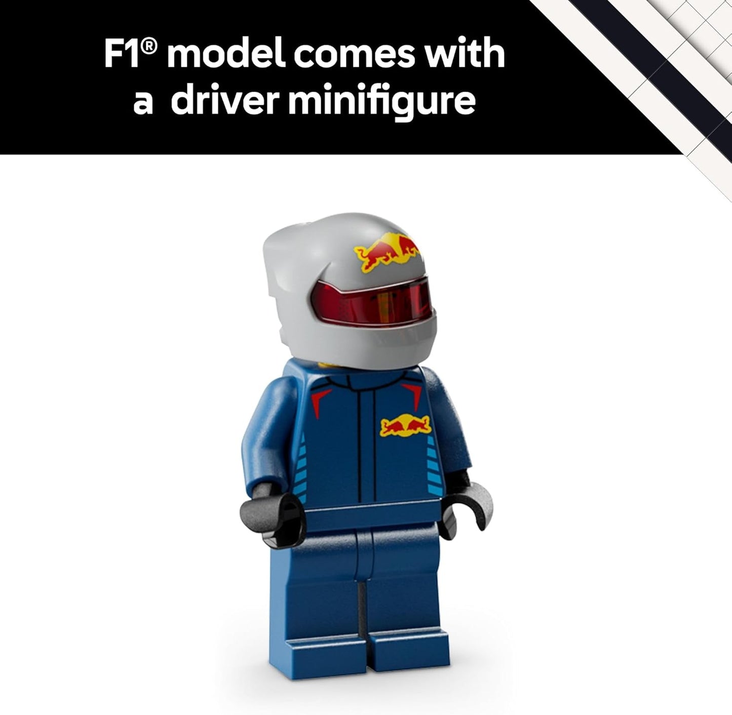 LEGO Speed Champions Oracle Red Bull Racing RB20 F1 Race Car Model Kits - Building Set for Adults, Ages 18+ with Realistic Features - Red Bull DIY Crafts for Display - Gift Idea for F1 Fans - 77243