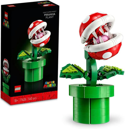 LEGO Super Mario Piranha Plant, Build and Display Super Mario Brothers Collectible for Adults and Teens, Authentically Detailed Posable Figure, Birthday Gift for Gamers and Fans, 71426
