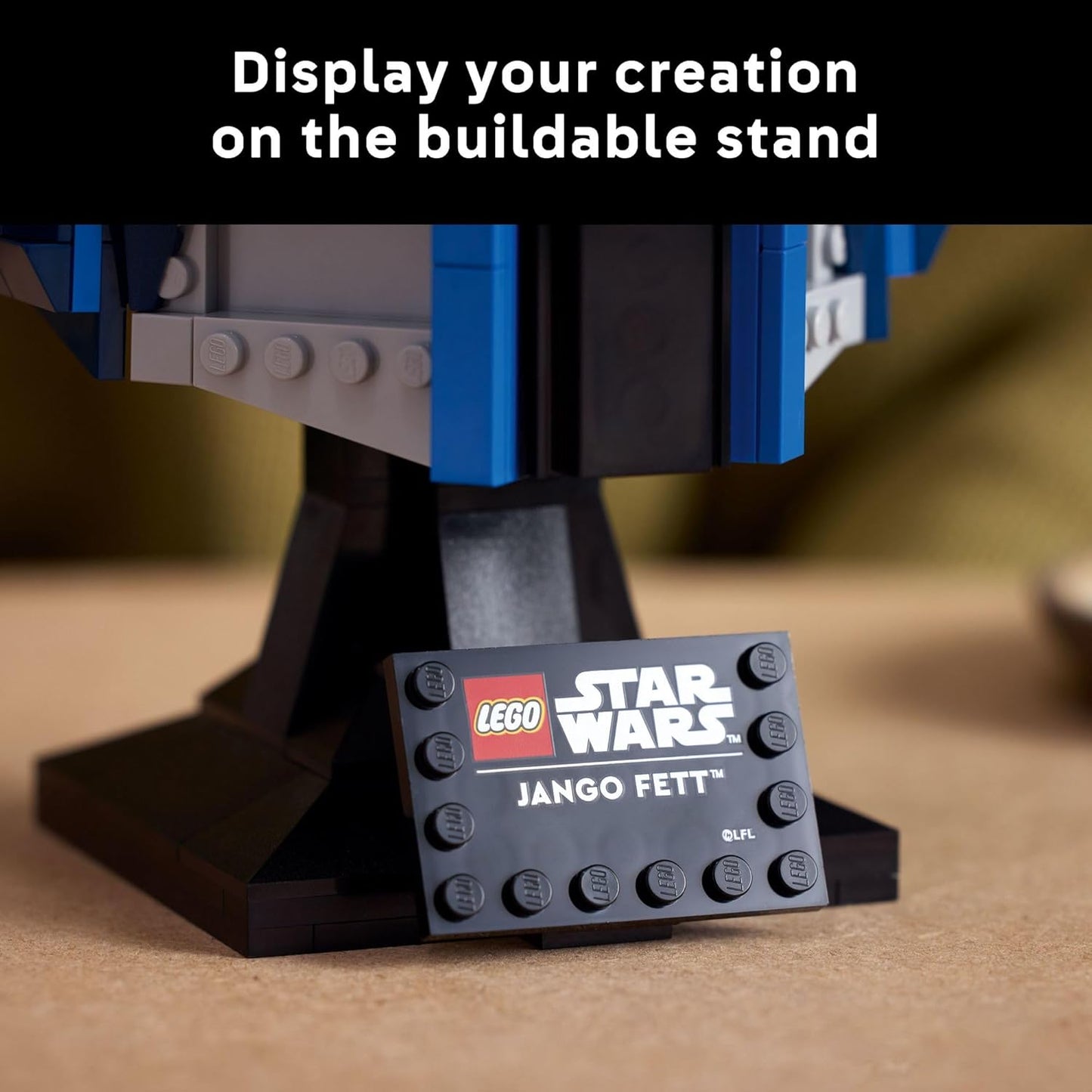 LEGO Star Wars Jango Fett Helmet - DIY Model Kit for Adults 18+ - Collectible Building Set - Room Decor Idea for Attack of The Clones Fans - Star Wars Gift Idea for Birthdays - 75408