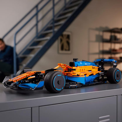 LEGO 42141 Technic McLaren Formula 1 2022 Replica Race Car Model Building Kit, F1 Motor Sport Set Birthday Gift Idea for Adults, Men, Women, Him, Her, Husband, Collectible Home Decor