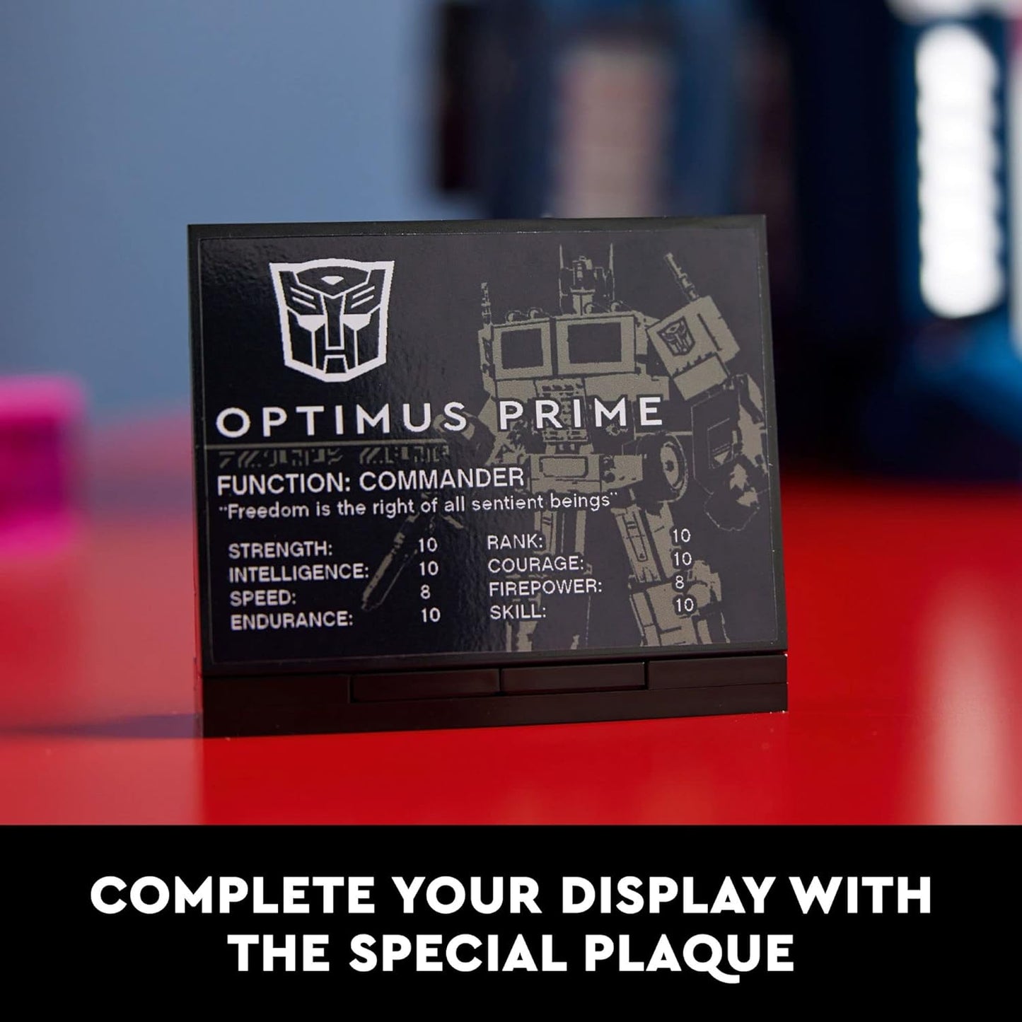 LEGO Icons Optimus Prime 10302 Transformers Figure Set, Collectible Transforming 2-in-1 Robot and Truck Model Building Kit for Adults, Perfect for Display or Play
