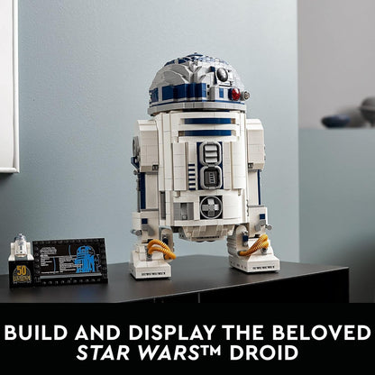 LEGO Star Wars R2-D2 Building Set - Collectible Toy for Adults, Ages 18+ - Display for Room or Office Desk - Info Plaque Included - Gift Idea for Fans - 75308