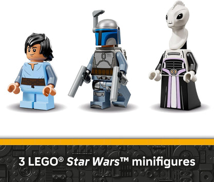 LEGO Star Wars: Attack of The Clones Jango Fett's Starship Building Toy - Pretend Play Set for Boys & Girls, Ages 9+ - Collectible Model Kit & Kids Room Decor - Gift for Birthdays - 75433