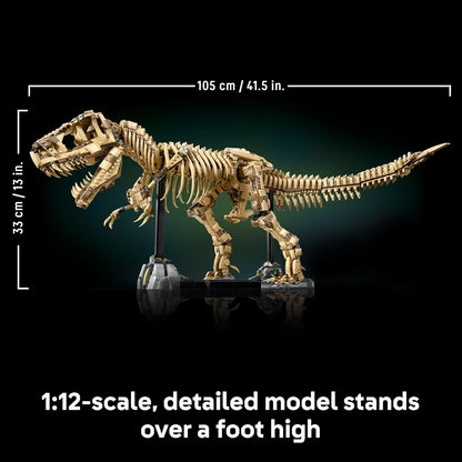 LEGO Jurassic World Dinosaur Fossils: Tyrannosaurus Rex - Building Set for Adults, Ages 18+ - Gift for Birthdays - Home Decor for Bedroom, Office, or Any Room - Collectible DIY Kit - 76968