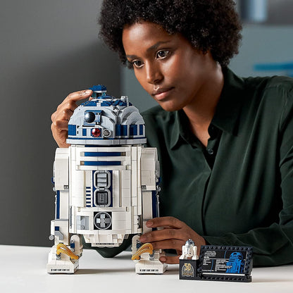 LEGO Star Wars R2-D2 Building Set - Collectible Toy for Adults, Ages 18+ - Display for Room or Office Desk - Info Plaque Included - Gift Idea for Fans - 75308