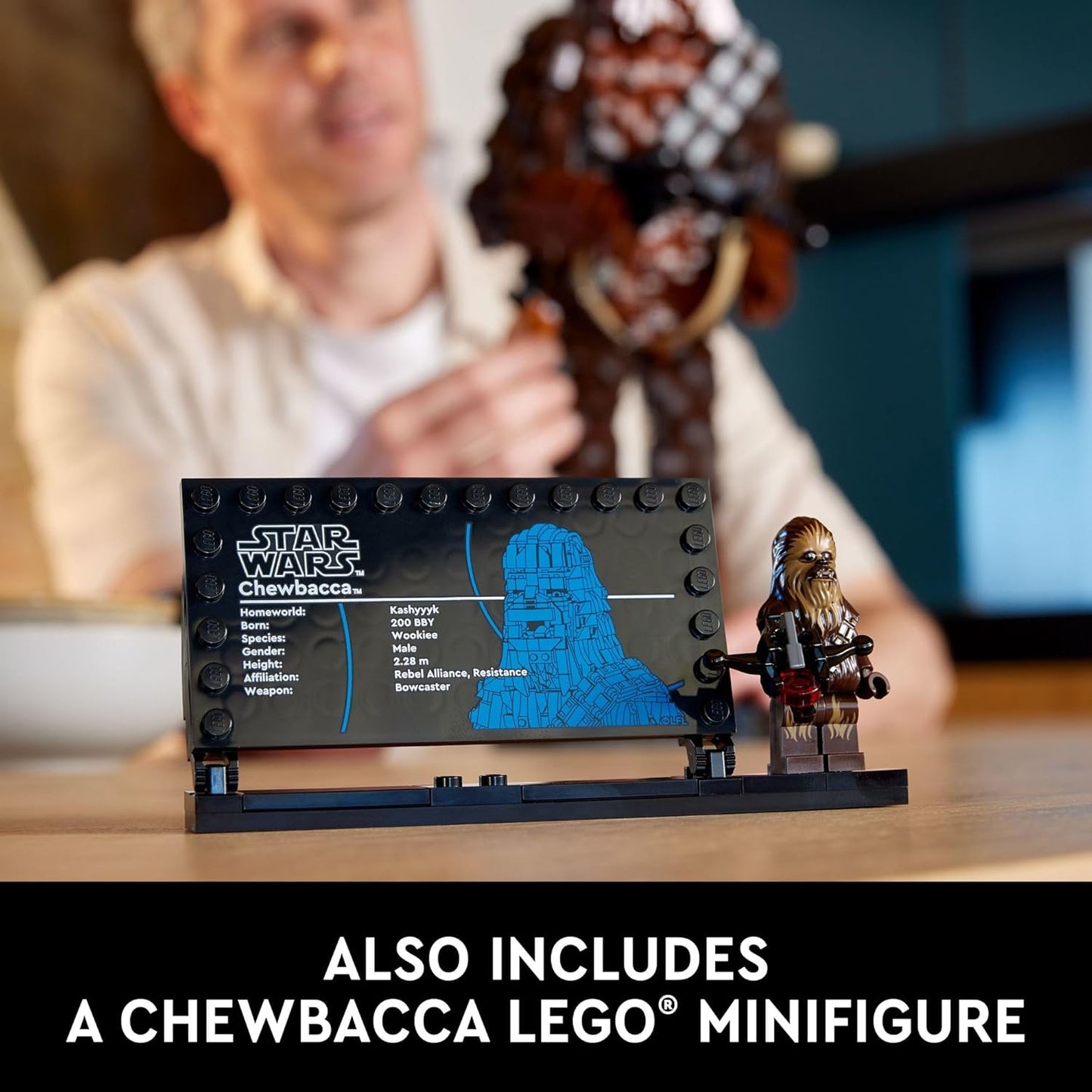 LEGO Star Wars Chewbacca, Buildable Star Wars Collectible for Adults, Build and Display Chewbacca Collectible, Fun Star Wars Gift for Teens, Adults or Any Star Wars Original Trilogy Fan, 75371