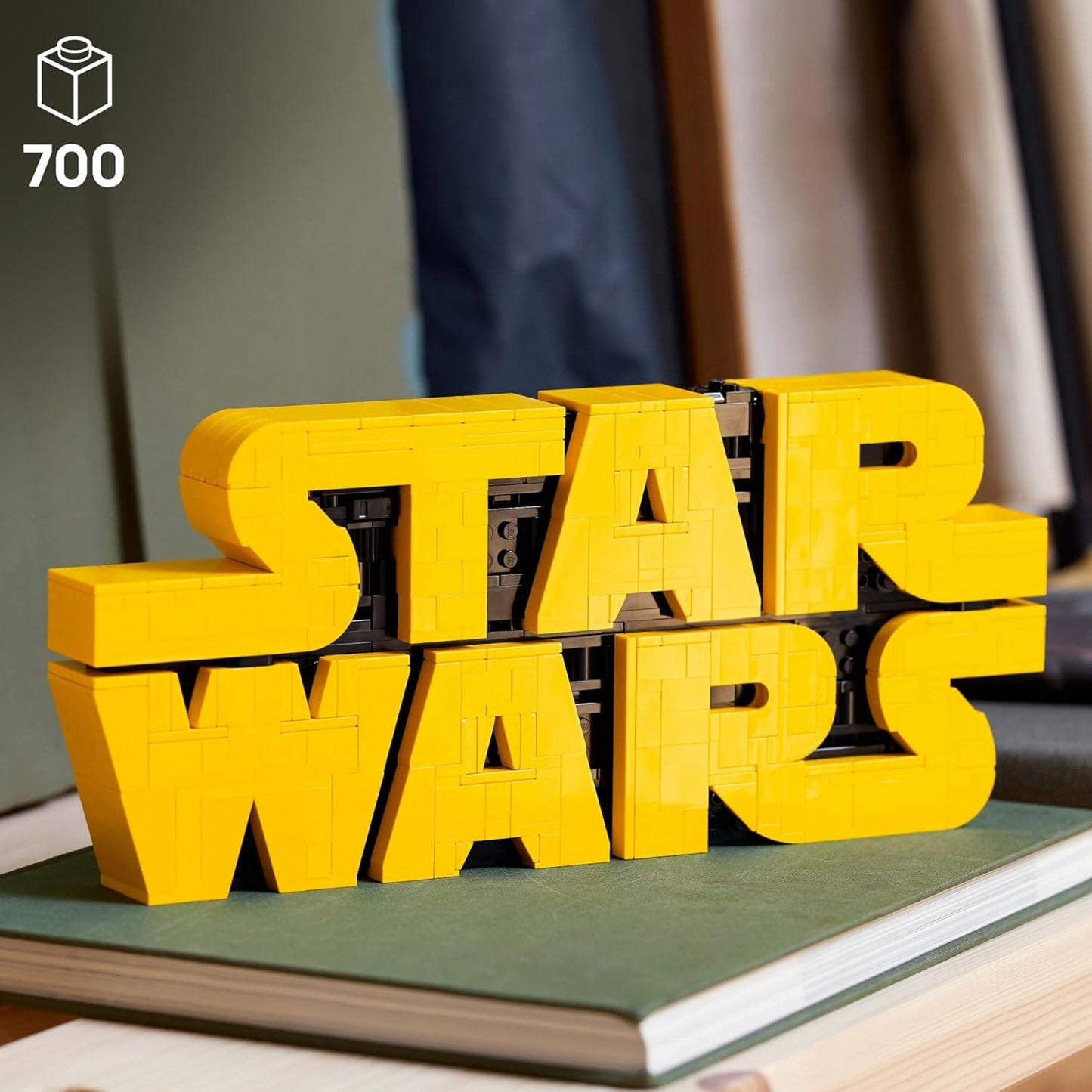 LEGO Star Wars Brick-Built Star Wars Logo - Building Blocks for Adults 18+ - Gift Idea for Birthdays - Collectible DIY Model Kit - Home Decor Idea for Fans of The Movie Series - 75407