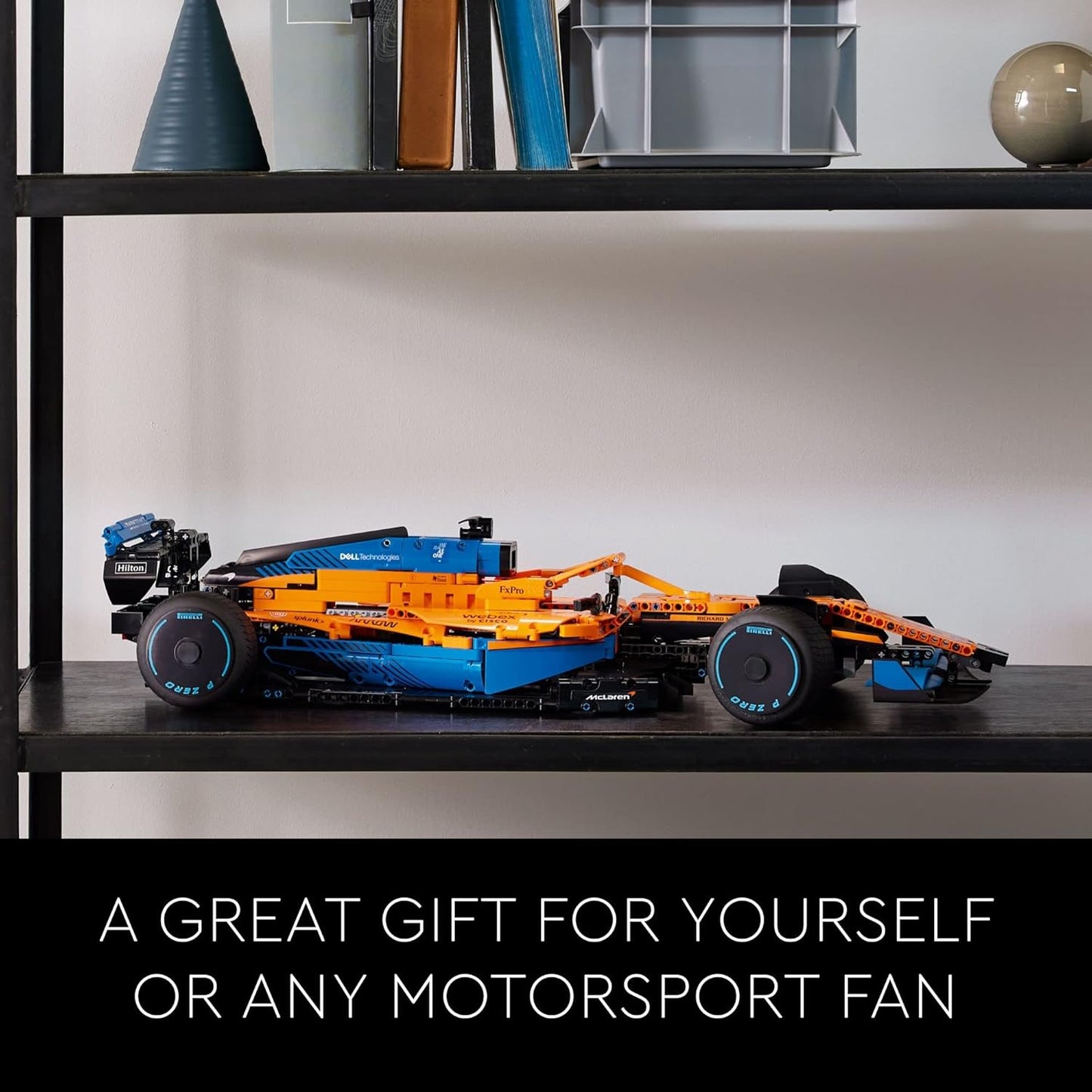 LEGO 42141 Technic McLaren Formula 1 2022 Replica Race Car Model Building Kit, F1 Motor Sport Set Birthday Gift Idea for Adults, Men, Women, Him, Her, Husband, Collectible Home Decor