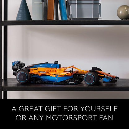 LEGO 42141 Technic McLaren Formula 1 2022 Replica Race Car Model Building Kit, F1 Motor Sport Set Birthday Gift Idea for Adults, Men, Women, Him, Her, Husband, Collectible Home Decor