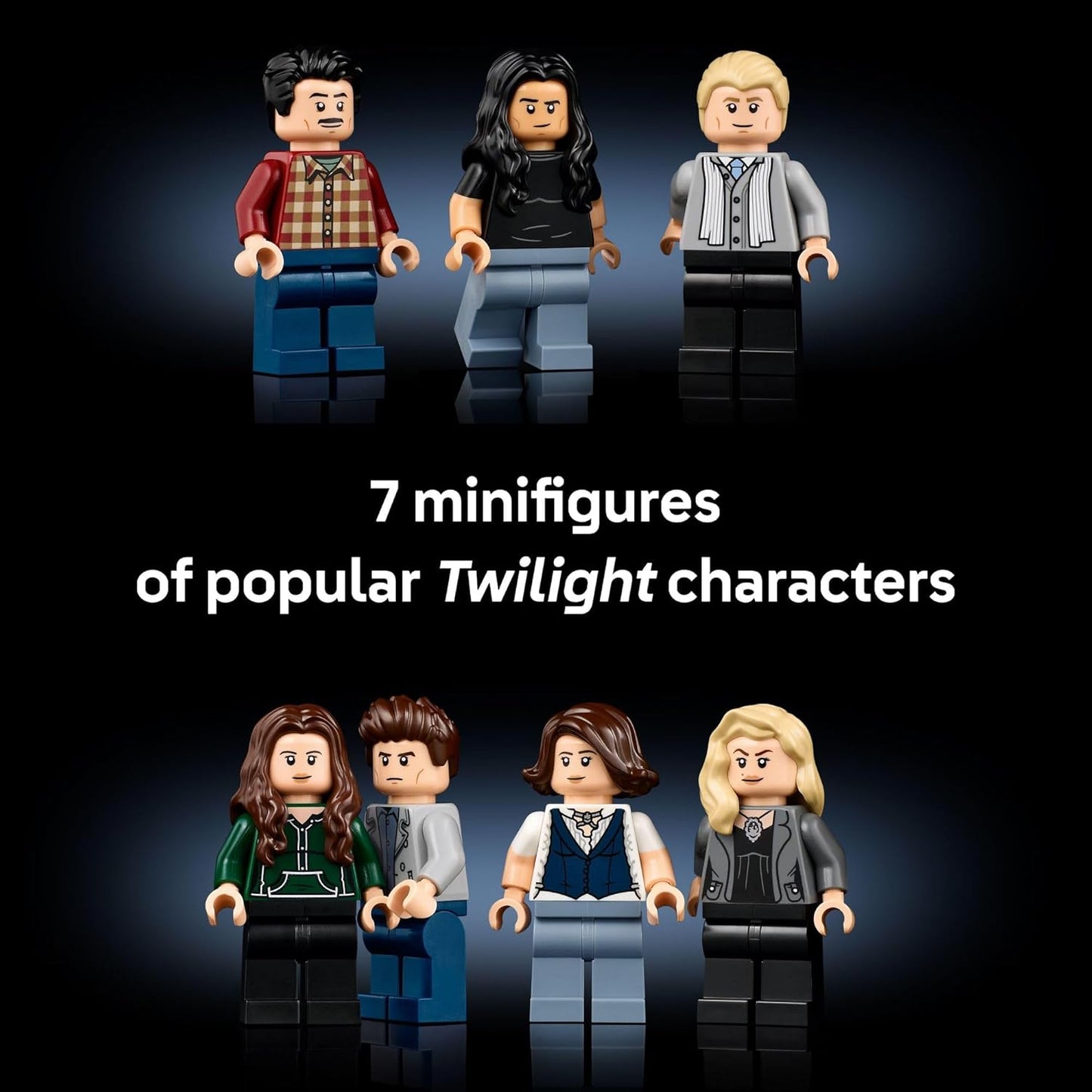 LEGO Ideas Twilight The Cullen House - Collectible Set for Adults 18+ - DIY Fantasy Craft for Book Lovers - Edward, Bella, Jacob + 4 More Minifigures - Gift Idea for Fans of The Movies - 21354