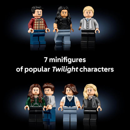 LEGO Ideas Twilight The Cullen House - Collectible Set for Adults 18+ - DIY Fantasy Craft for Book Lovers - Edward, Bella, Jacob + 4 More Minifigures - Gift Idea for Fans of The Movies - 21354