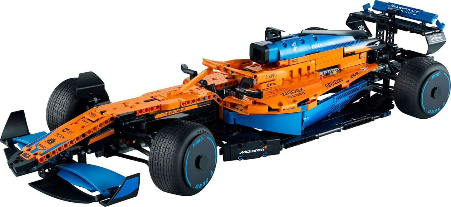 LEGO 42141 Technic McLaren Formula 1 2022 Replica Race Car Model Building Kit, F1 Motor Sport Set Birthday Gift Idea for Adults, Men, Women, Him, Her, Husband, Collectible Home Decor