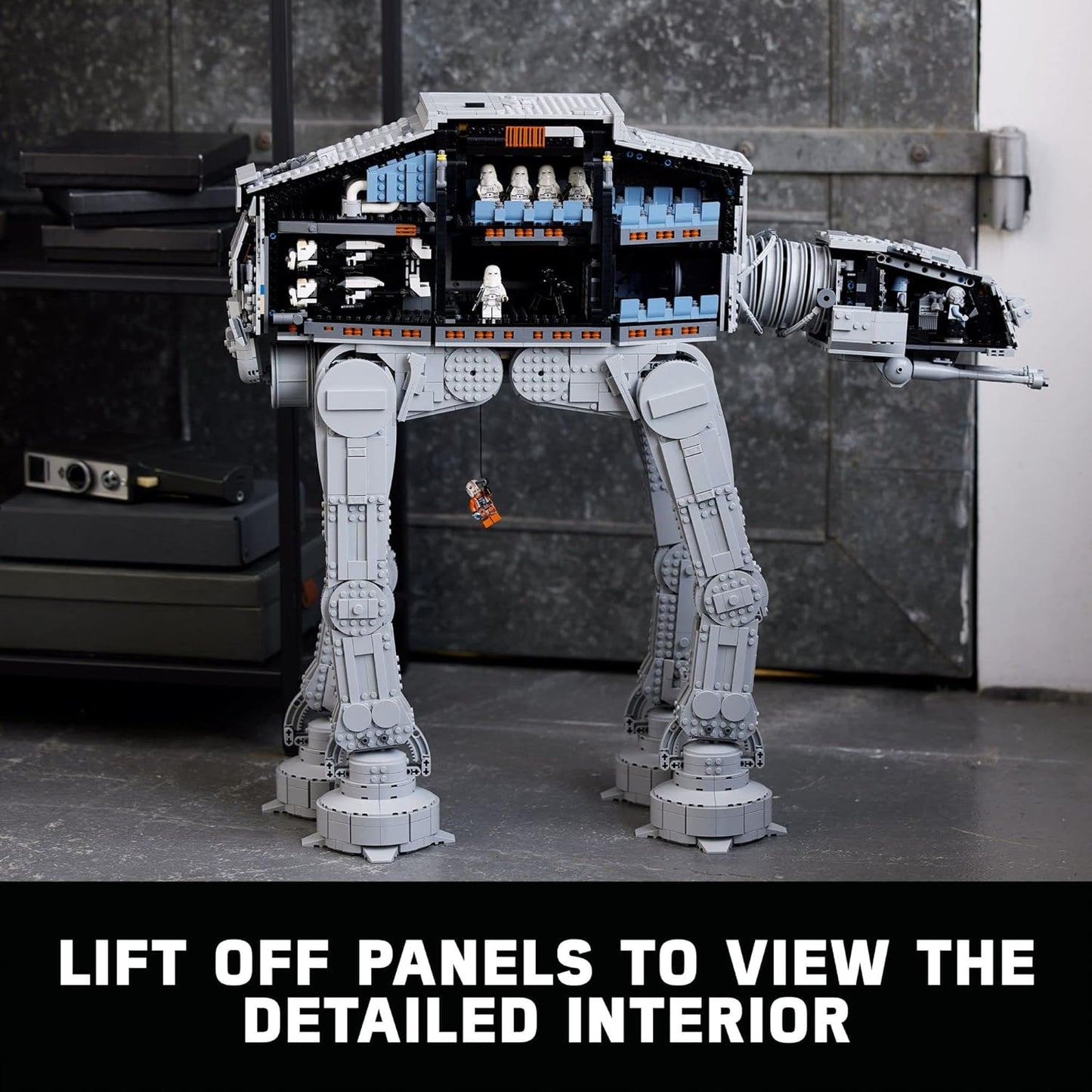 LEGO Star Wars at-at Walker 75313 Buildable Model - Collectible Set for Adults, Ultimate Build and Display Set, 9 Minifigures Including General Veers, Luke Skywalker, Snowtroopers and at-at Drivers