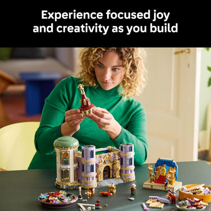 LEGO ǀ Disney Princess Beauty and The Beast Castle Building Set - Room Decor for Women and Men, Ages 18+ - Model Building Kit for Adults - Book Shelf Display - DIY Gift Idea - 43263
