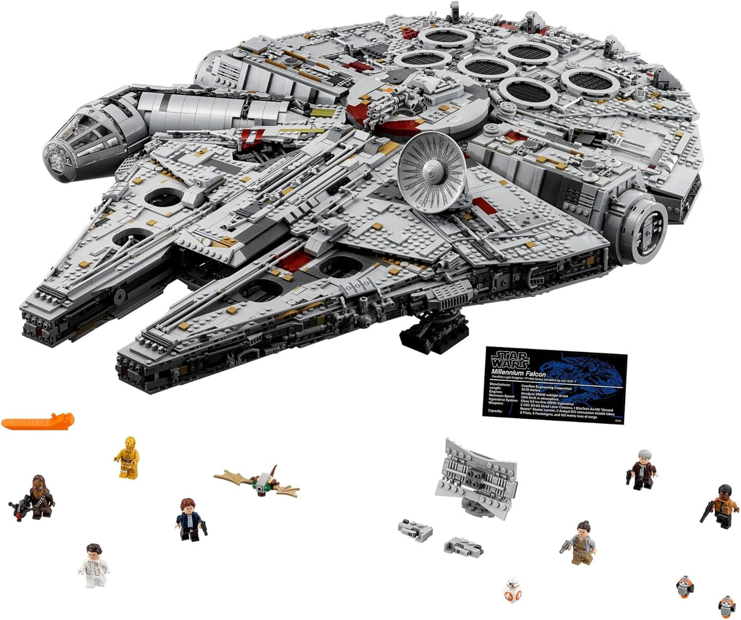 LEGO Star Wars Millennium Falcon - Building Set for Adults, Ages 16+ - Gift for Birthday - Movie Collectible Model Kit - Display in Home or Office - 75192