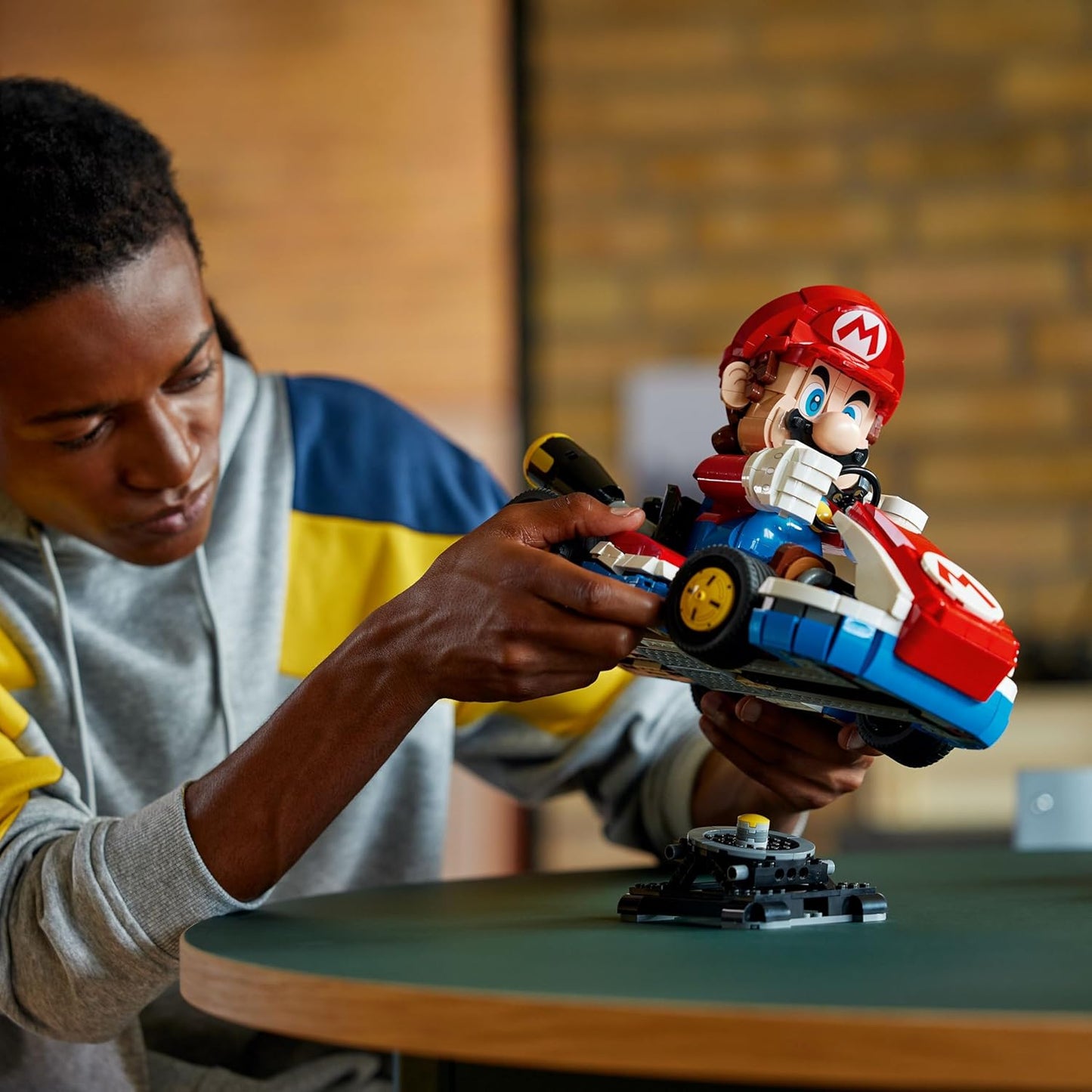 LEGO Super Mario: Mario Kart – Mario & Standard Kart Building Set for Adults - DIY Book Shelf & Room Decor for Men & Women, Ages 18+ - Birthday Gift Idea for Adult Gamers - 72037