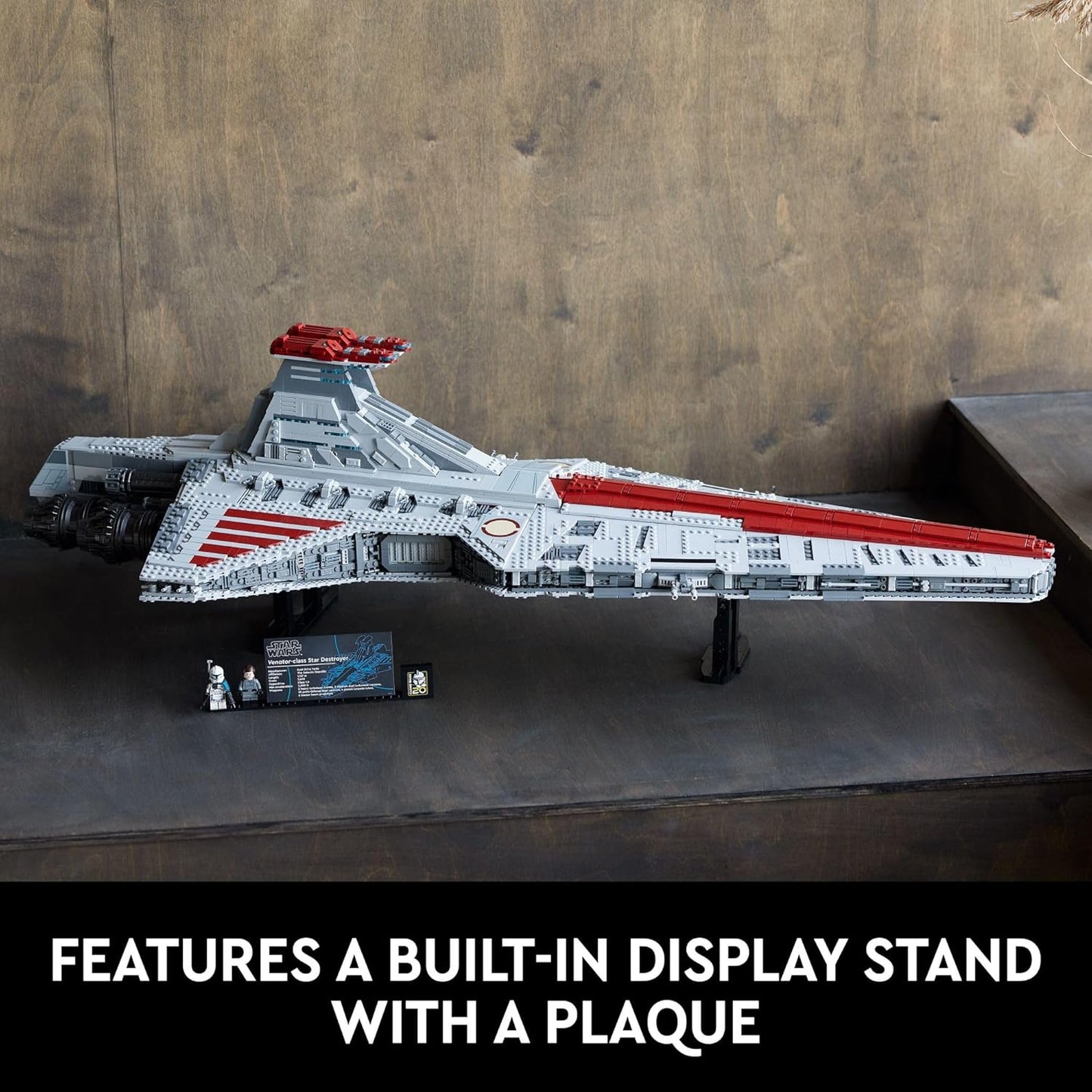 LEGO Star Wars Venator-Class Republic Attack Cruiser, Ultimate May The 4th Collectibles, Series Building Set with Captain Rex Minifigure, Star Wars Fan Gift, Stress Relief Clone Wars Activity, 75367