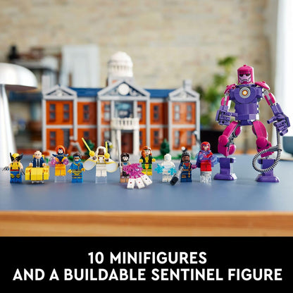LEGO Marvel X-Men The X-Mansion Building Set - Marvel Collectibles DIY Craft Kit for Adults, Ages 18+ - Buildable Xavier Institute with 10 Minifigures - Gift Idea for Superhero Fans - 76294