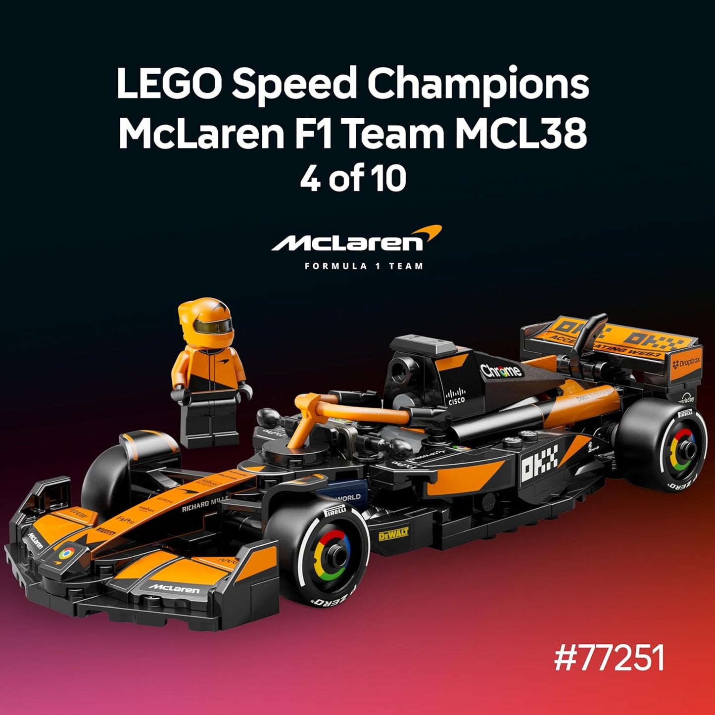 LEGO Speed Champions Ultimate Formula 1 Collector's Pack - Contains 10 Sets in 1 - Includes Exclusive Poster - Collectible F1 Model Car Kit - Exciting Gift for Adults and Racing Enthusiasts - 66802