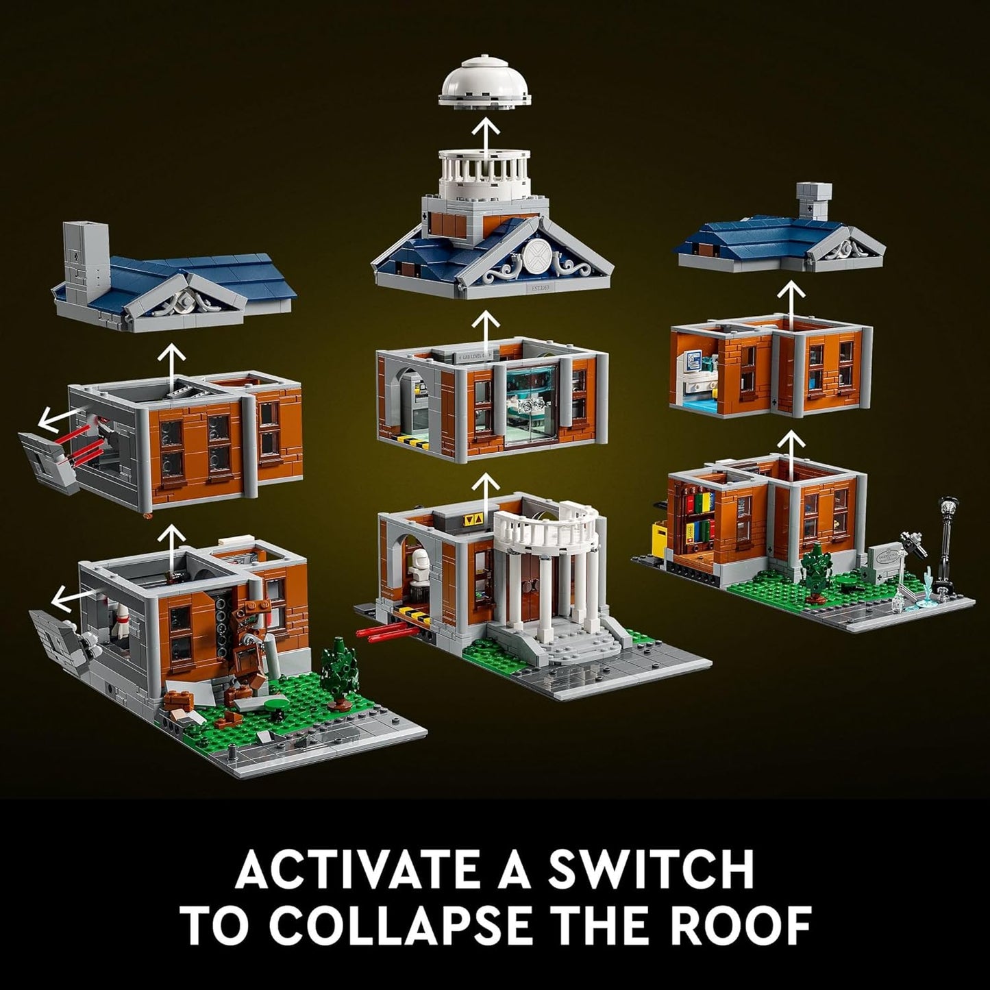 LEGO Marvel X-Men The X-Mansion Building Set - Marvel Collectibles DIY Craft Kit for Adults, Ages 18+ - Buildable Xavier Institute with 10 Minifigures - Gift Idea for Superhero Fans - 76294