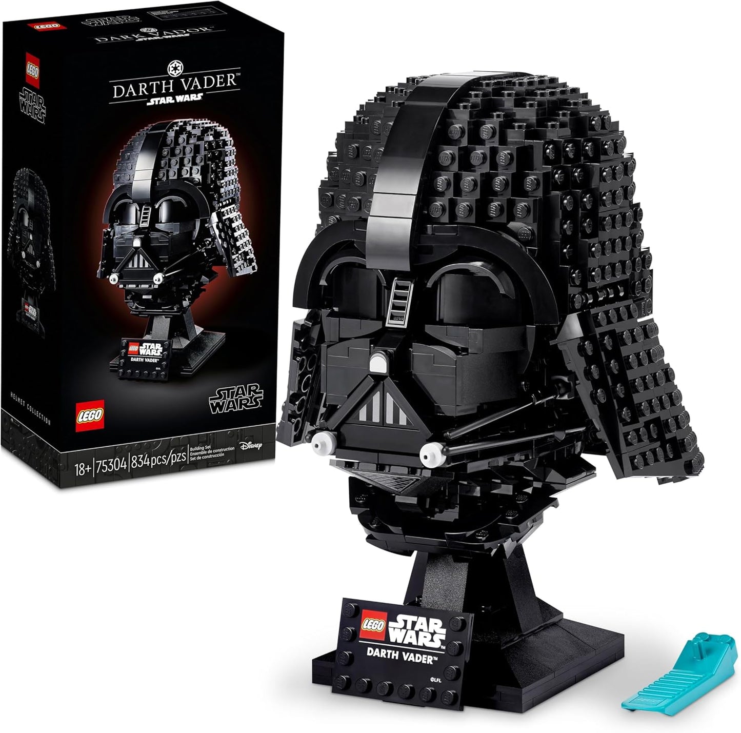 LEGO Star Wars Darth Vader Helmet Building Set, Mask Model Kit for Adults to Build and Display, Collectible Star Wars Home Décor, Gift Idea for Classic Star Wars Fans, 75304