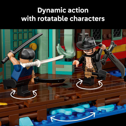 Lego ONE Piece The Baratie Floating Restaurant Building Set for Adults - Collectible Building Blocks for Anime Fans, 18+ - Arts and Crafts DIY Kit W/10 Minifigures - Gift Idea for Birthdays - 75640