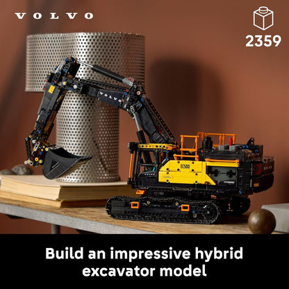 LEGO Technic Volvo EC500 Hybrid Excavator - Building Set for Adults - Collectible Model Kit for Men & Women, Ages 18+ - Gift Idea for Those Who Enjoy 3D Puzzles, DIY Kits, or Engineering - 42215