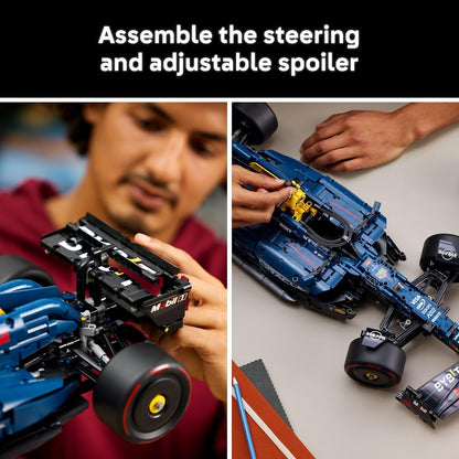 LEGO Technic Oracle Red Bull Racing RB20 F1 Race Car Model Kit - Building Set for Adults, Ages 18+ with Realistic Features - Gift for Birthdays - 42206