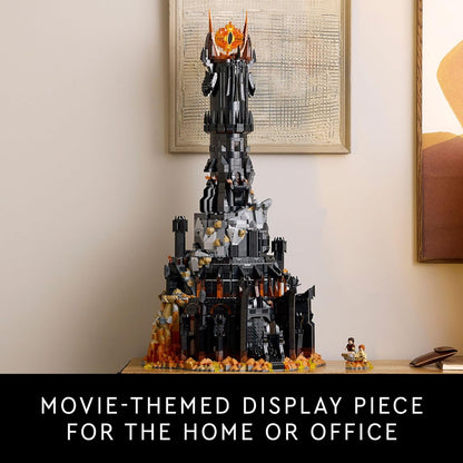 LEGO Icons Lord of The Rings Barad-dûr Building Set for Adults - Lord of The Rings Collectible for Fans - Includes 6 Minifigures - Gift for Men and Women - 10333