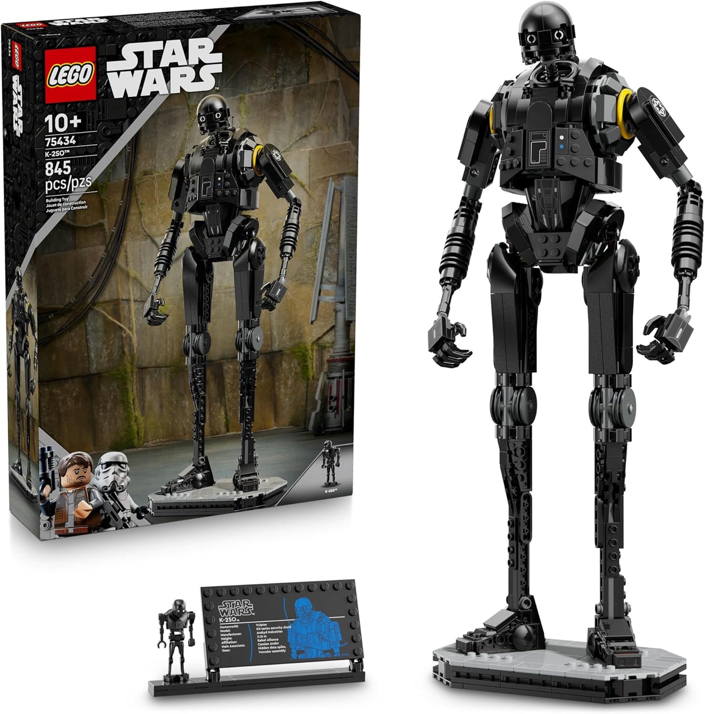 LEGO Star Wars: Andor K-2SO Security Droid - Building Toy for Kids, Ages 10+ - Makes a Great Gift for Boys and Girls - Model Kit and Room Decor Idea for Sci-Fi Adventure Fans - 75434