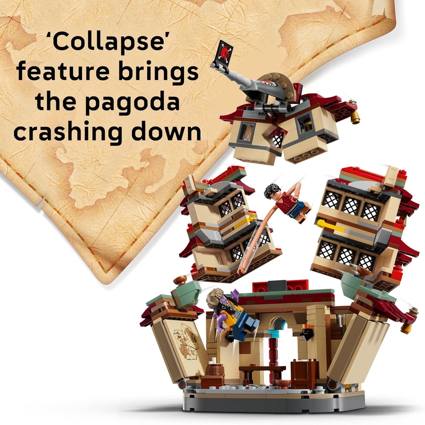 LEGO ONE PIECE Battle at Arlong Park Building Blocks - Pretend Play Building Toy for Boys & Girls, Ages 9+ - 5 Straw Hat Pirates Toy Figures & Playset for Anime Fans - Gift Idea for Birthdays - 75638