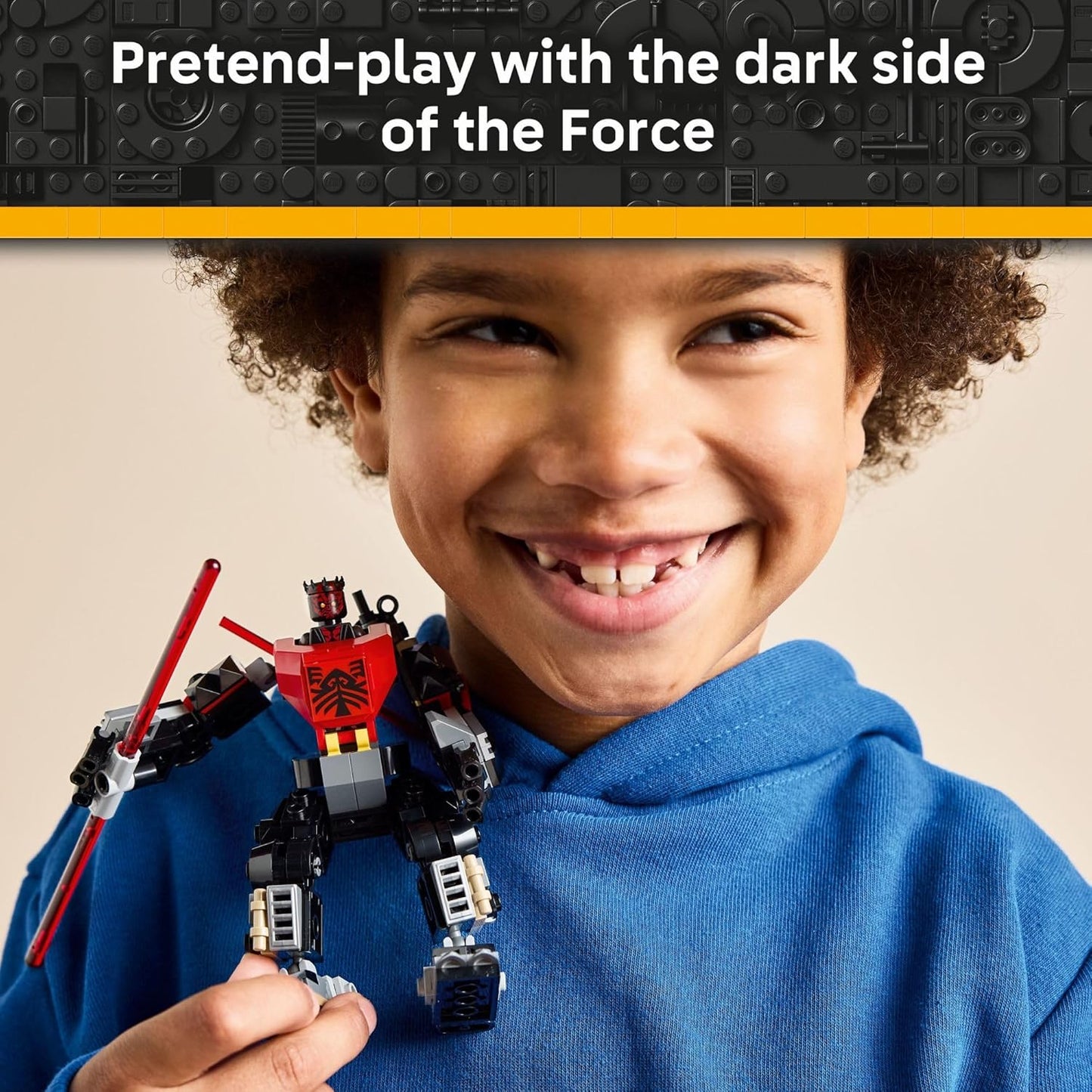 LEGO Star Wars Darth Maul Mech Kids Toy - Building Toy with Pretend Play Lightsaber - Birthday Gift Idea for Boys and Girls, Ages 6+ - Collectible Decor for Fans of The Clone Wars - 75411