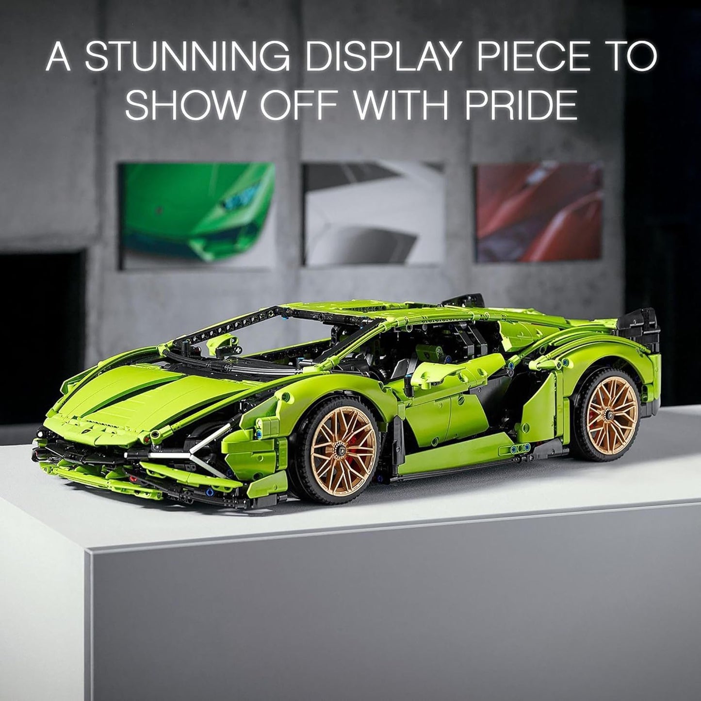 LEGO Technic Lamborghini Sián FKP 37 42115 Building Set - Classic Super Car Model Kit, Exotic Eye-Catching Display, Home or Office Décor, Ideal for Adults or Car Enthusiasts