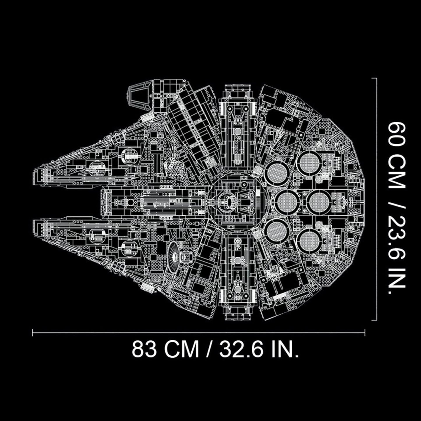 LEGO Star Wars Millennium Falcon - Building Set for Adults, Ages 16+ - Gift for Birthday - Movie Collectible Model Kit - Display in Home or Office - 75192