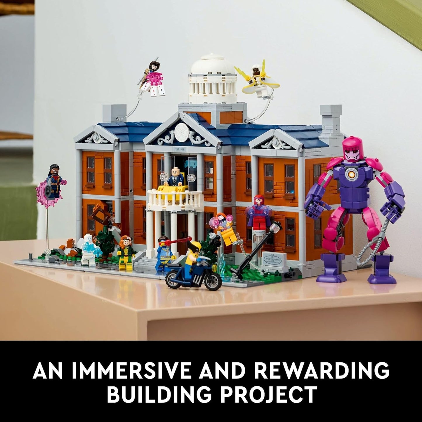 LEGO Marvel X-Men The X-Mansion Building Set - Marvel Collectibles DIY Craft Kit for Adults, Ages 18+ - Buildable Xavier Institute with 10 Minifigures - Gift Idea for Superhero Fans - 76294