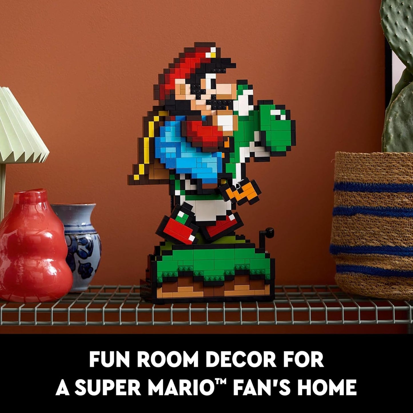 LEGO Super Mario World: Mario & Yoshi Building Set for Adults, Ages 18+ - Gift for Men & Women - Home Office or Room Decor for Fans - 71438