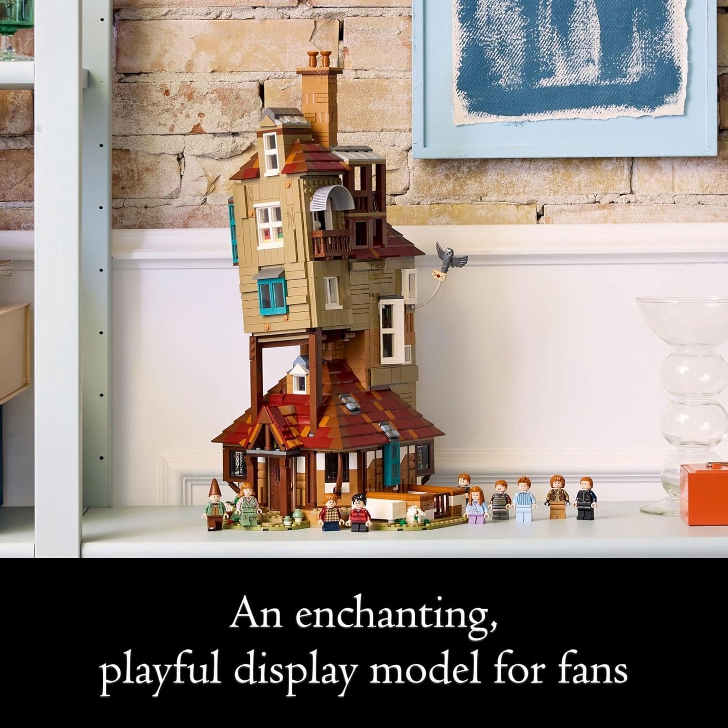 LEGO Harry Potter The Burrow Building Sets for Adults - Collectible Harry Potter Weasley House Kits with 10 Minifigures - Gifts for Men and Women, Fans - 76437
