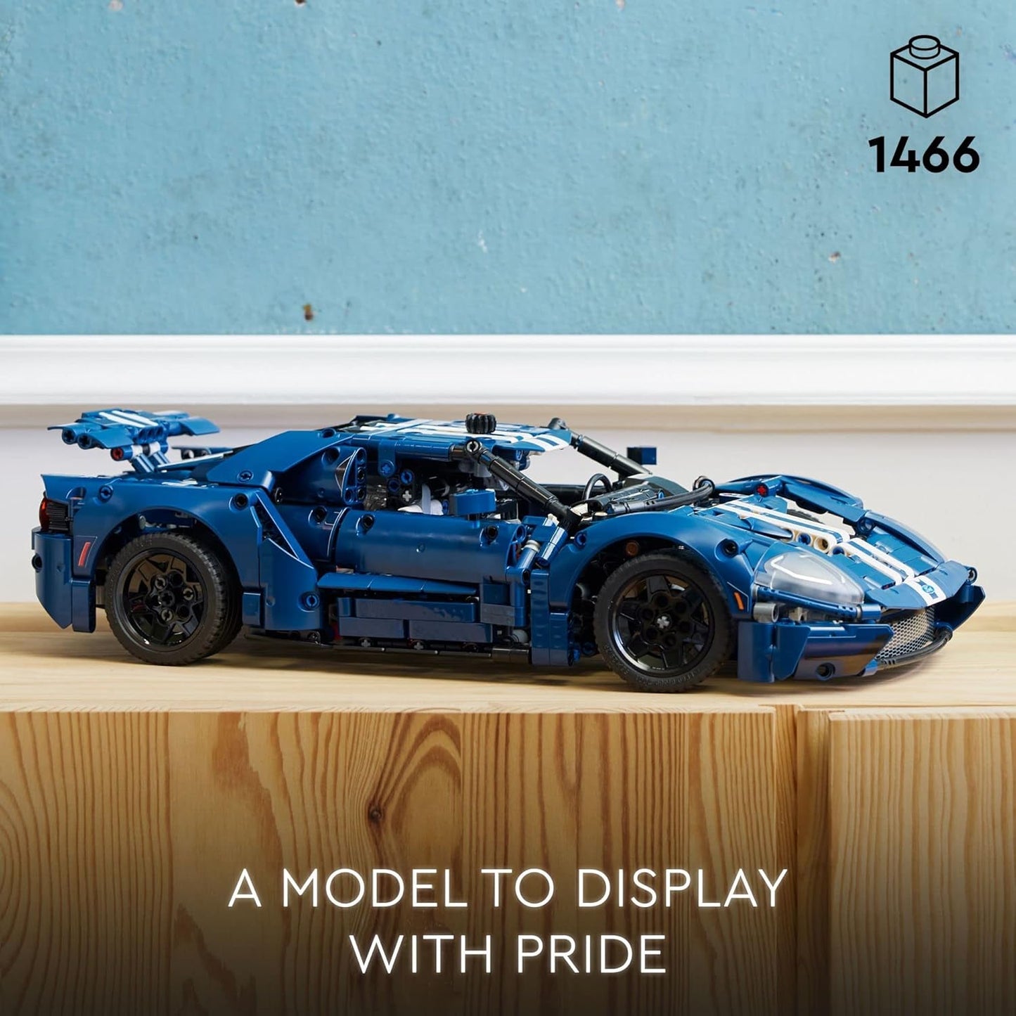 LEGO Technic 2022 Ford GT 42154 Car Model Kit for Adults to Build, Collectible Set, 1:12 Scale Supercar with Authentic Features, Gift Idea That Fuels Creativity and Imagination
