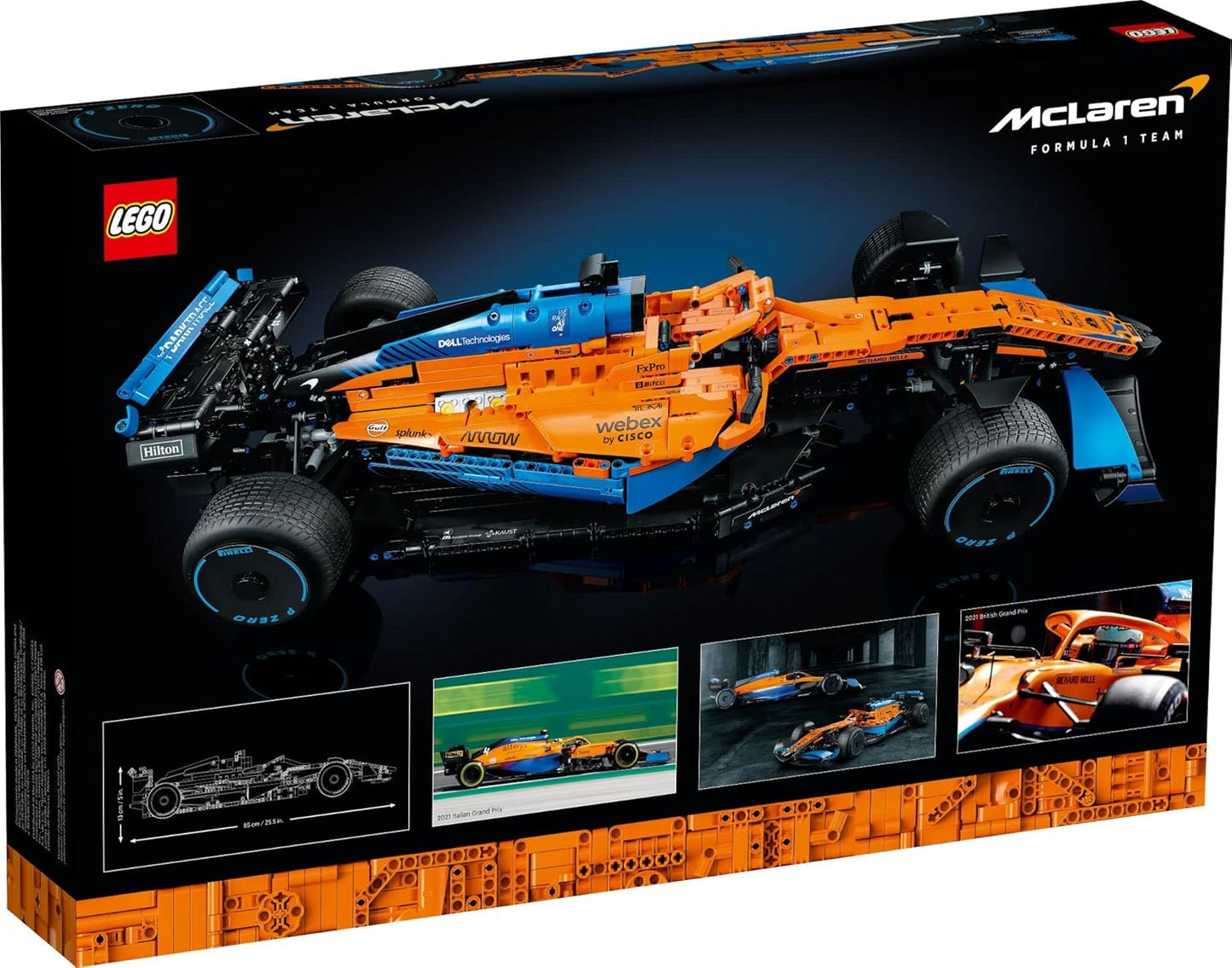 LEGO 42141 Technic McLaren Formula 1 2022 Replica Race Car Model Building Kit, F1 Motor Sport Set Birthday Gift Idea for Adults, Men, Women, Him, Her, Husband, Collectible Home Decor