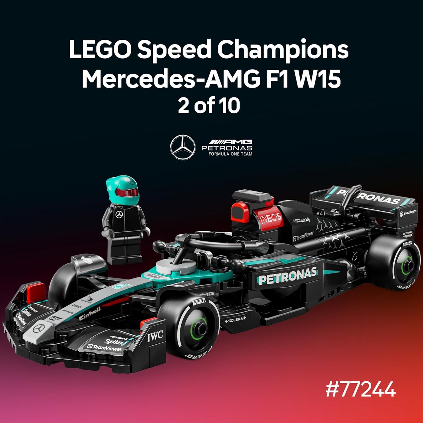 LEGO Speed Champions Ultimate Formula 1 Collector's Pack - Contains 10 Sets in 1 - Includes Exclusive Poster - Collectible F1 Model Car Kit - Exciting Gift for Adults and Racing Enthusiasts - 66802