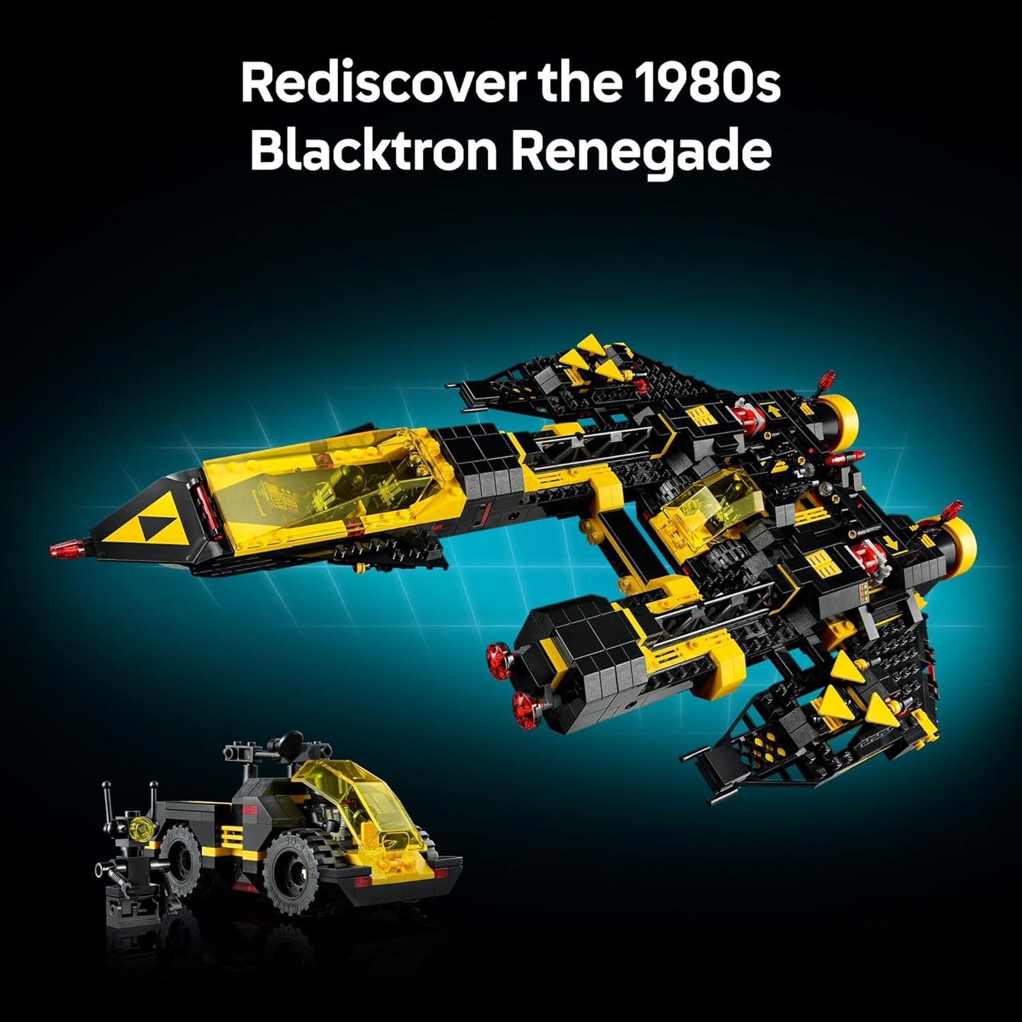 LEGO Icons Blacktron Renegade - DIY Kit for Adults 18+ - Building Blocks for Men and Women - Collectible Set for Adult Fans - Creative Gift Idea for Birthdays - 10355