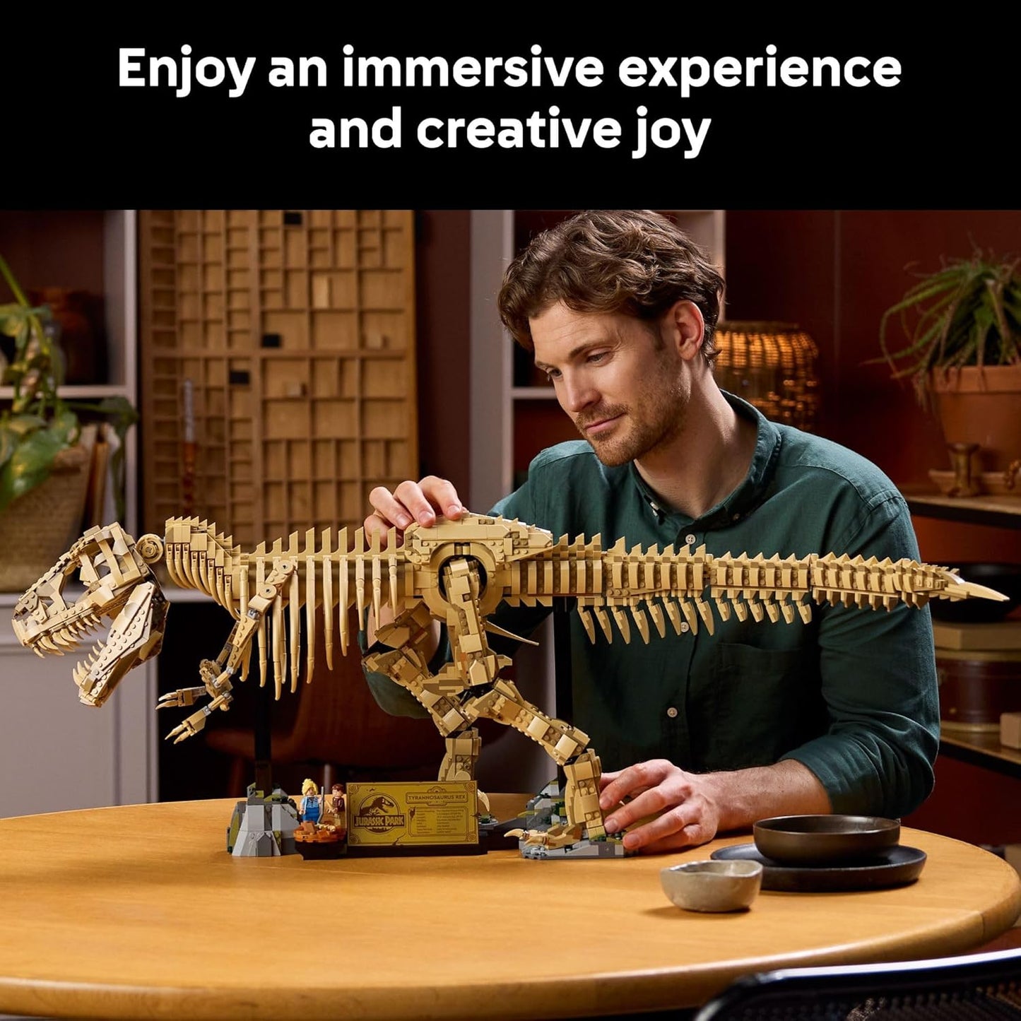 LEGO Jurassic World Dinosaur Fossils: Tyrannosaurus Rex - Building Set for Adults, Ages 18+ - Gift for Birthdays - Home Decor for Bedroom, Office, or Any Room - Collectible DIY Kit - 76968