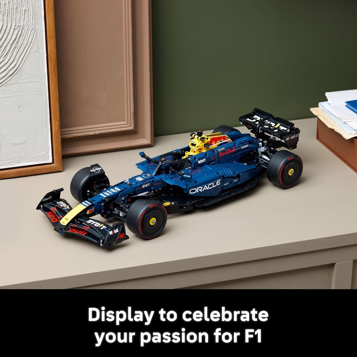 LEGO Technic Oracle Red Bull Racing RB20 F1 Race Car Model Kit - Building Set for Adults, Ages 18+ with Realistic Features - Gift for Birthdays - 42206