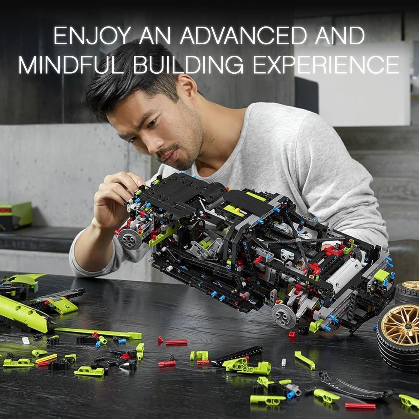 LEGO Technic Lamborghini Sián FKP 37 42115 Building Set - Classic Super Car Model Kit, Exotic Eye-Catching Display, Home or Office Décor, Ideal for Adults or Car Enthusiasts