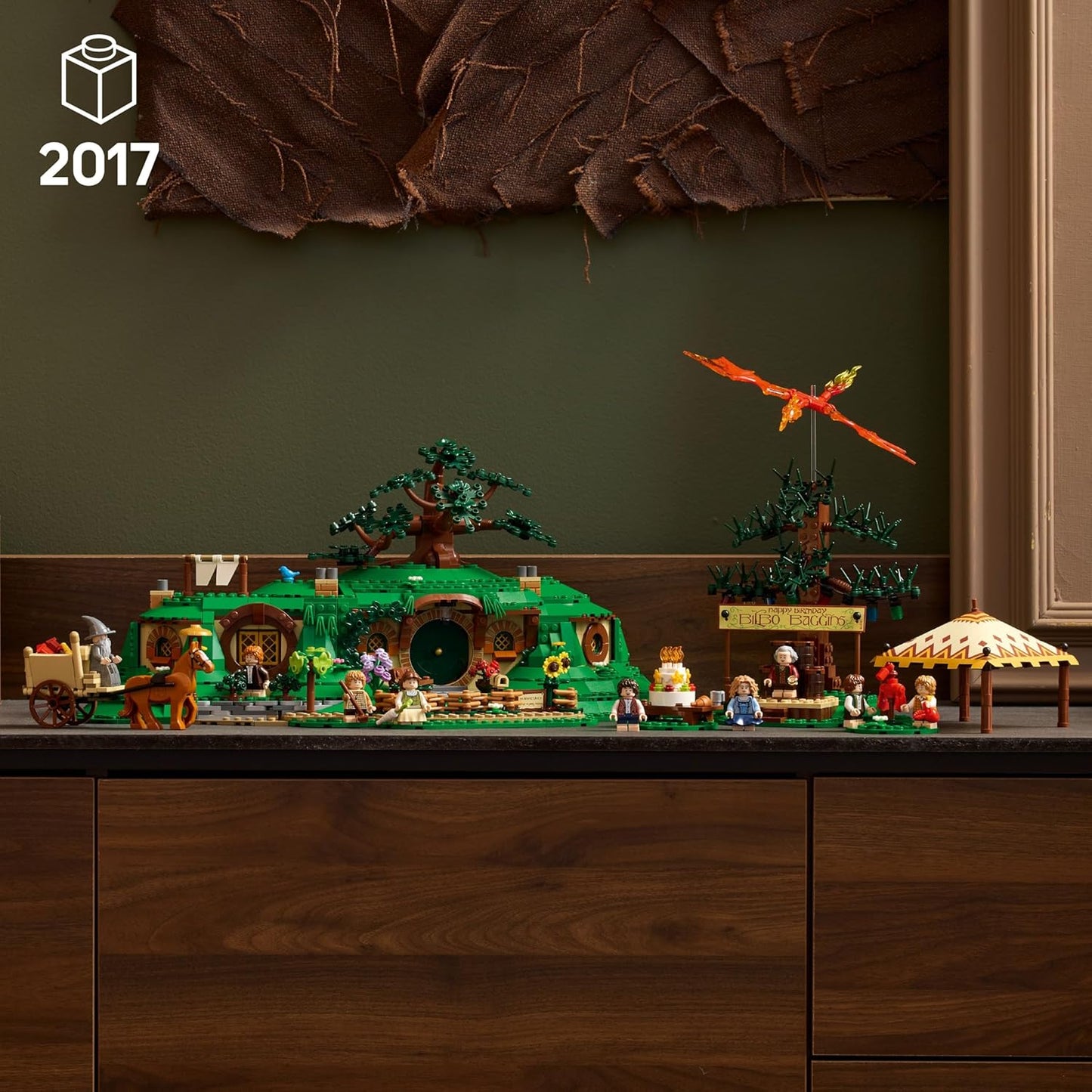 LEGO Icons The Lord of The Rings: The Shire Building Set - Room Decor for Men and Women, Ages 18+ - Adult DIY Collectible for Bedroom or Office - with Gandalf Minifigure - 10354